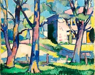 House and Trees, Dumfriesshire