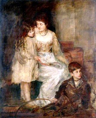 Mrs Walker and her Children