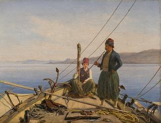 The rear of a Greek vessel