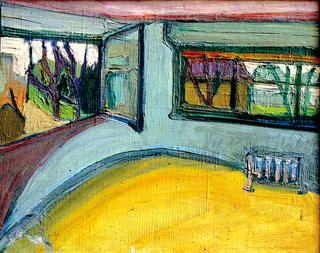 Interior with opened window