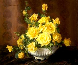 A Still Life with Yellow Roses