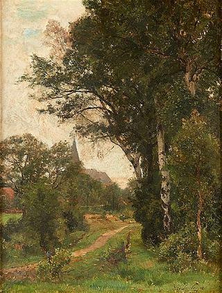 The path behind the village.