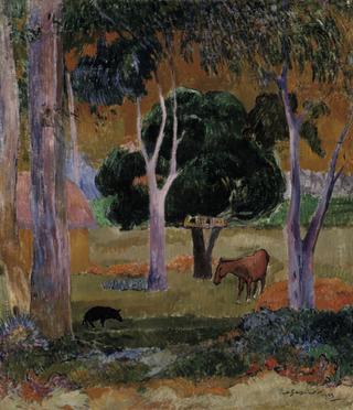 Landscape with a Pig and a Horse
