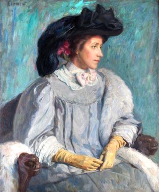 Portrait of the Artist's Wife, Martha Caroline (Tupsy) Clement