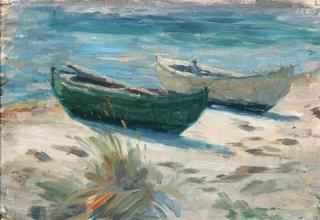 Dinghies on the Beach