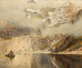 Snow Covered Mountains Reflected in a Fiord