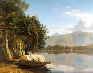 Lake Lugano at Pont Tresa