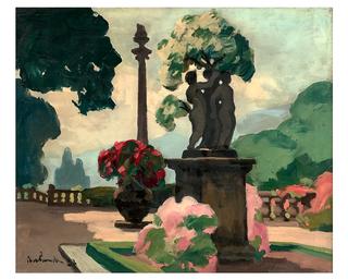 Isola Bella , 1927, vue du jardin des Princes Borromée