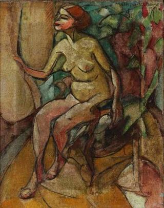 Sitting Female Nude