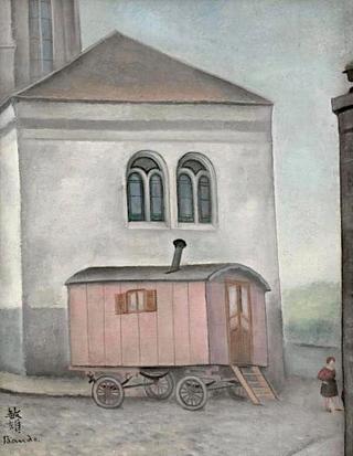 Caravan outside the Church