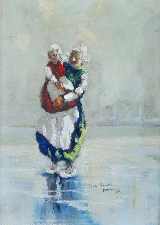 Dutch Mother And Child, Holland,