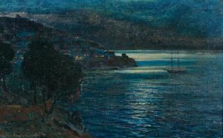 Coastal Landscape at Night