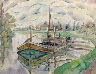 Barges on the Dniepr