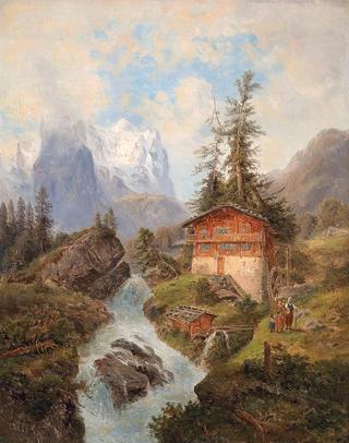 The Wetterhorn in Switzerland