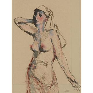 Nude with Covered Head