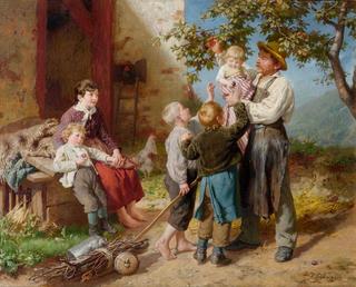 At the plum harvest