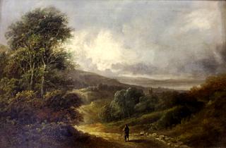 Traveller on a Country Road