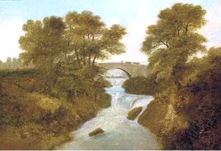 A Drover with Cattle on a Bridge