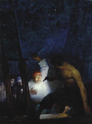 Ayrton's Fight with the Pirates