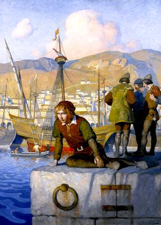 The Boy Columbus on the Wharf at Genoa