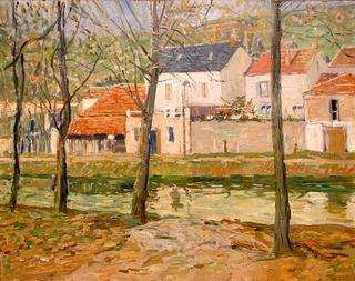 Houses on Delaware canal