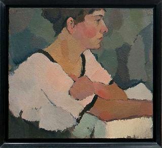 Young woman sitting