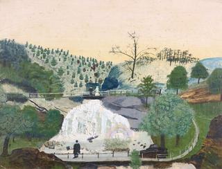 Landscape with Waterfall