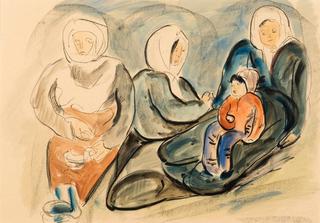 Arab Women and Child
