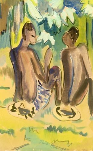 Two Seated Figures, Congo