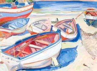 Boats On A Beach