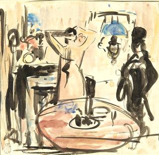Woman in front of a Mirror
