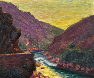 Valley landscape near Cassis