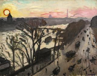 Paris, Quai du Louvre, Winter Sun