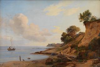 Tårbæk附近的海滩场景