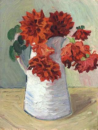 Dahlias in a Jug