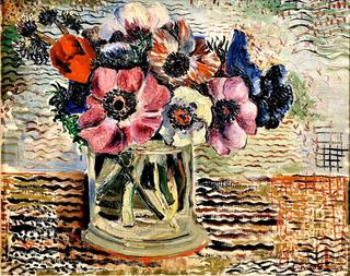 Anemones in a Glass Jar