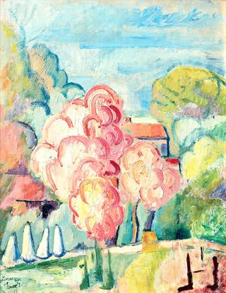 A Flowering Fruit Tree