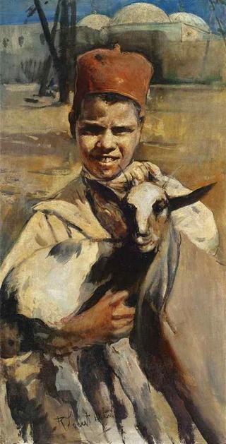 Boy with a Goat