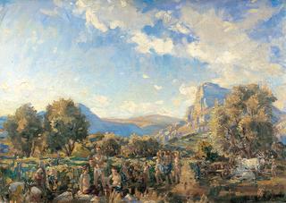 Classical Idyll before the Baôu of Saint-Jeannet
