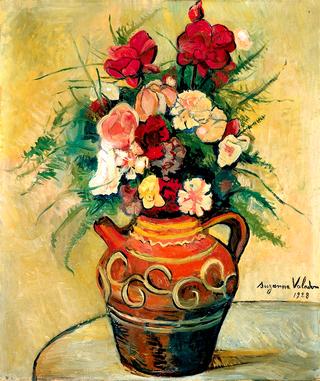 Floral Still Life in a Spanish Jug