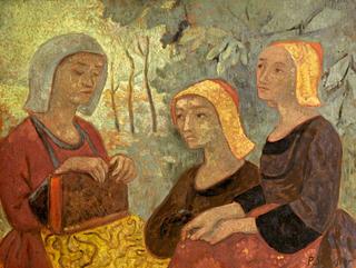 Breton Women with Book