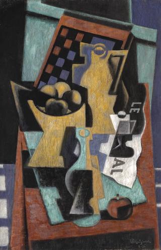 Still Life with Checkerboard and Newspaper