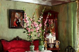 Interior of a living room in Bohdanów - Hollyhocks