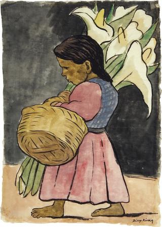 Girl with Calla Lilies