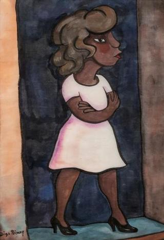 Standing Woman in Doorway