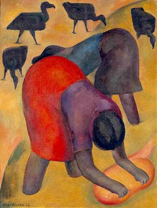 Washerwomen with Vultures