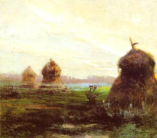 Landscape with Haystacks
