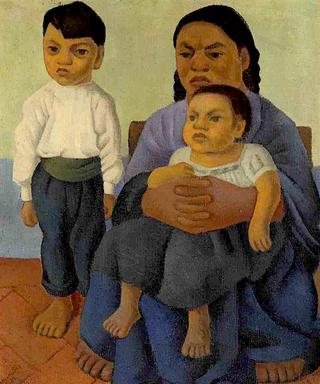 Mother with Two Children