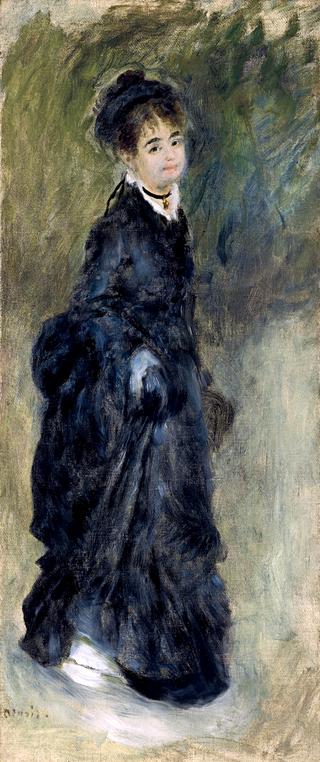 Young Woman Holding Her Dress