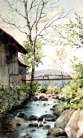 Old Mill by a Creek